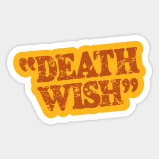 Death Wish – Poster Title (distressed) Sticker